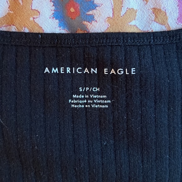 American Eagle Button Down Baby Tee - Picture 2 of 2